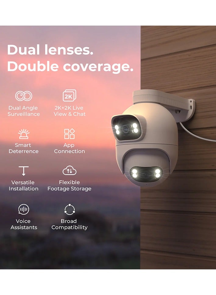 Imilab Smart Security Camera Dual Outdoor Spotlight Plug-in Wi-Fi 2K+2K EC6-Dual - White - Image 3