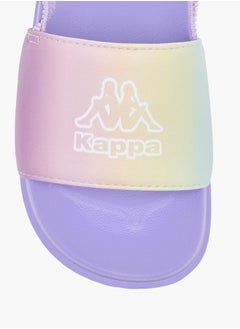 Kappa Girls Logo Print Slides With Elasticated Strap  - Image 3