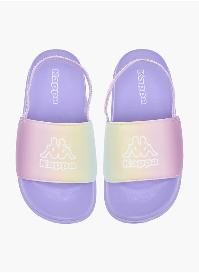 Girls Logo Print Slides With Elasticated Strap - pzsku/Z915D9507744E15575820Z/45/_/1736264313/13061220-b721-4bbf-a3a4-2ee9bb0998f9