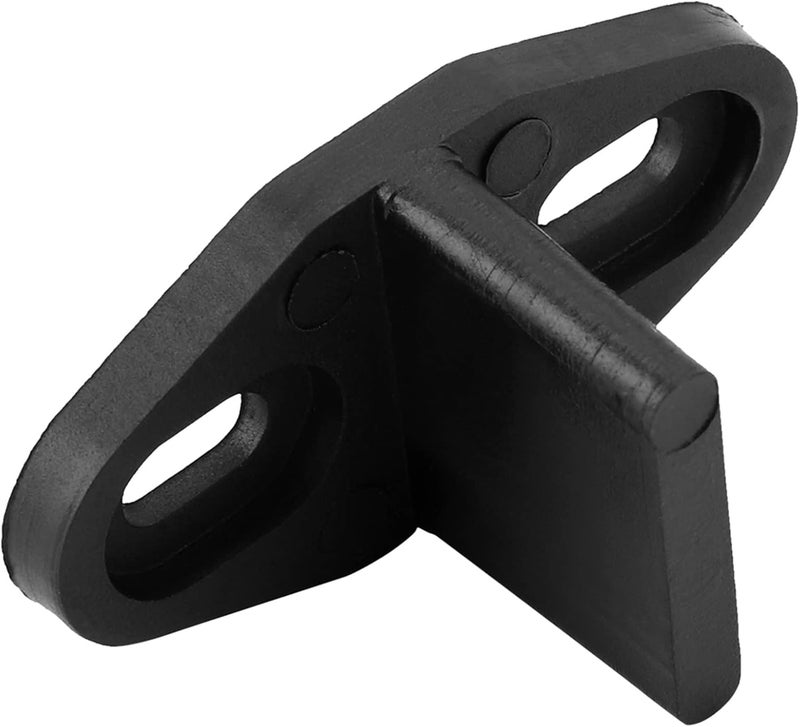 Strong Impact Black Coated Plastic Floor Guide, Ensures Stable Sliding Barn Door, Groove Fit 0.4cmx2cm, Hardware, Installation Screws Included Floor Guide - Image 3