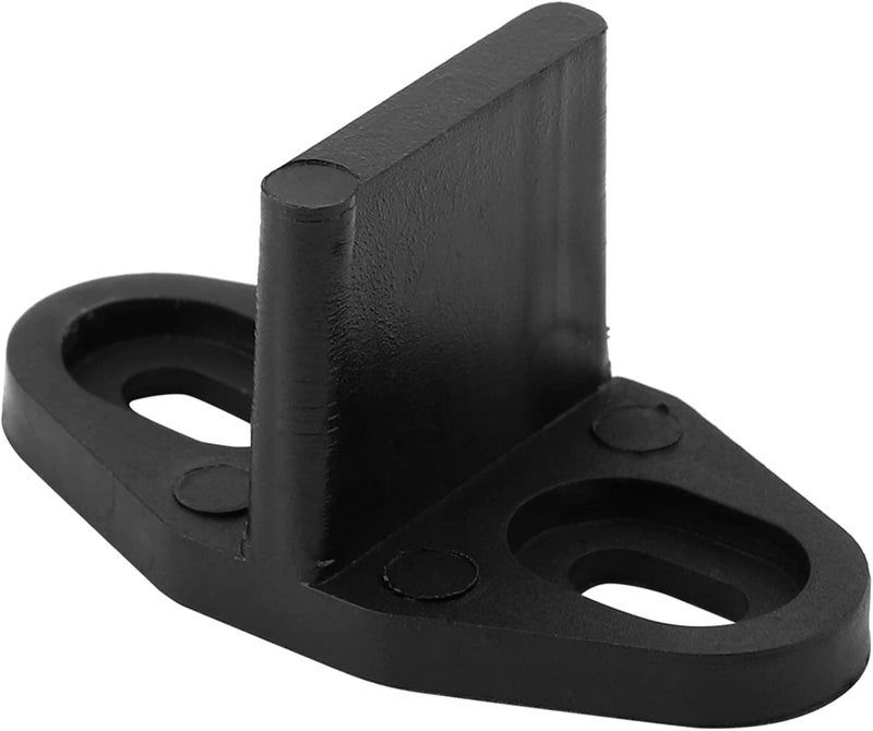 Strong Impact Black Coated Plastic Floor Guide, Ensures Stable Sliding Barn Door, Groove Fit 0.4cmx2cm, Hardware, Installation Screws Included Floor Guide - Image 1