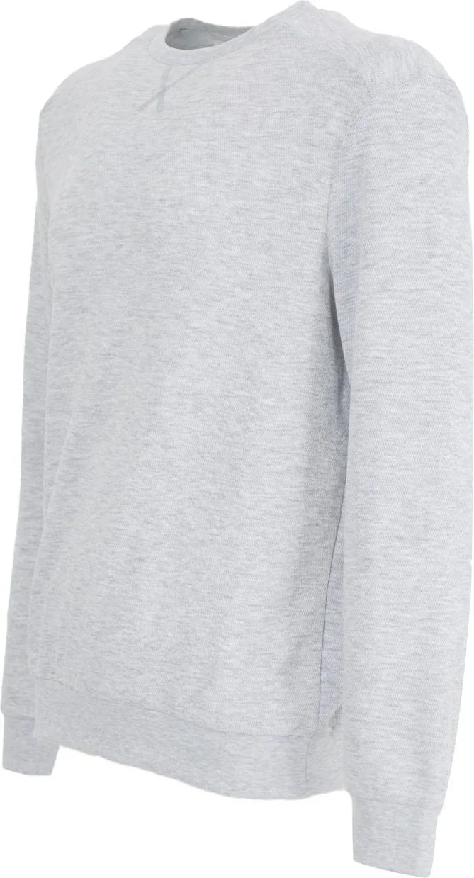 ديفيز Men's Basic Sweatshirt Snow Melange