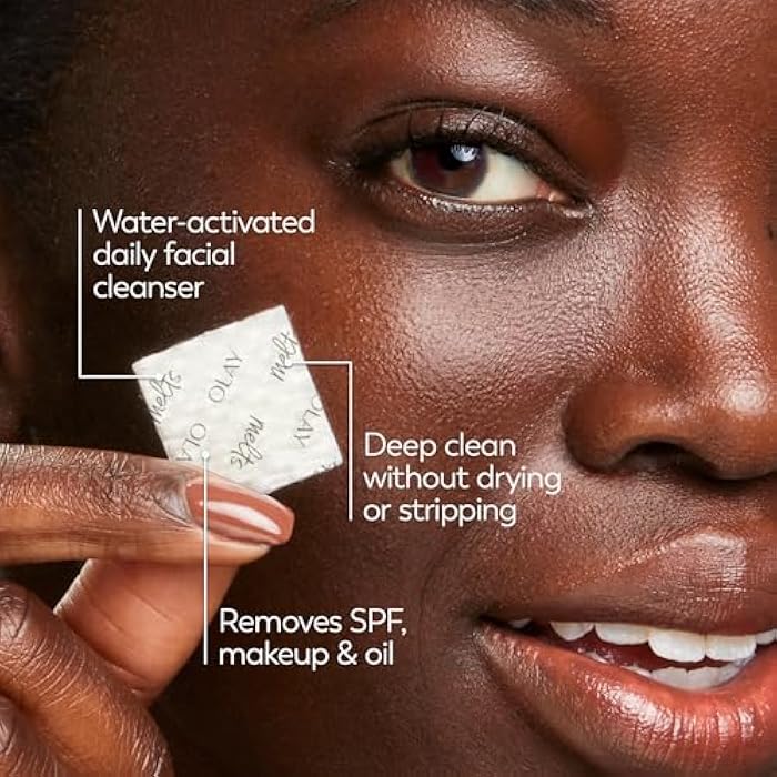 Olay Cleansing Melts + Vitamin C Face Cleanser, 12ct, Water-Activated Face Wash Cleans, Tones, and Refreshes Skin - Image 5
