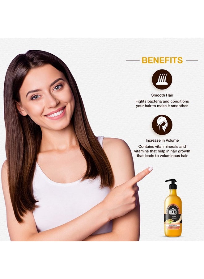 Park Avenue - Beer Shampoo For Shiny & Bouncy Hair (650Ml) | Paraben Free | For Dull & Lifeless Hair | Crafted With Natural Beer - Image 1