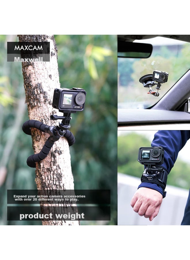 Maxcam/maisikamu, Suitable For Dji Osmo Action 5/4 Action Camera Backpack Strap, Shoulder Strap, Fixed Base, Double Shoulder Backpack Strap, Bracket Accessories - Image 5