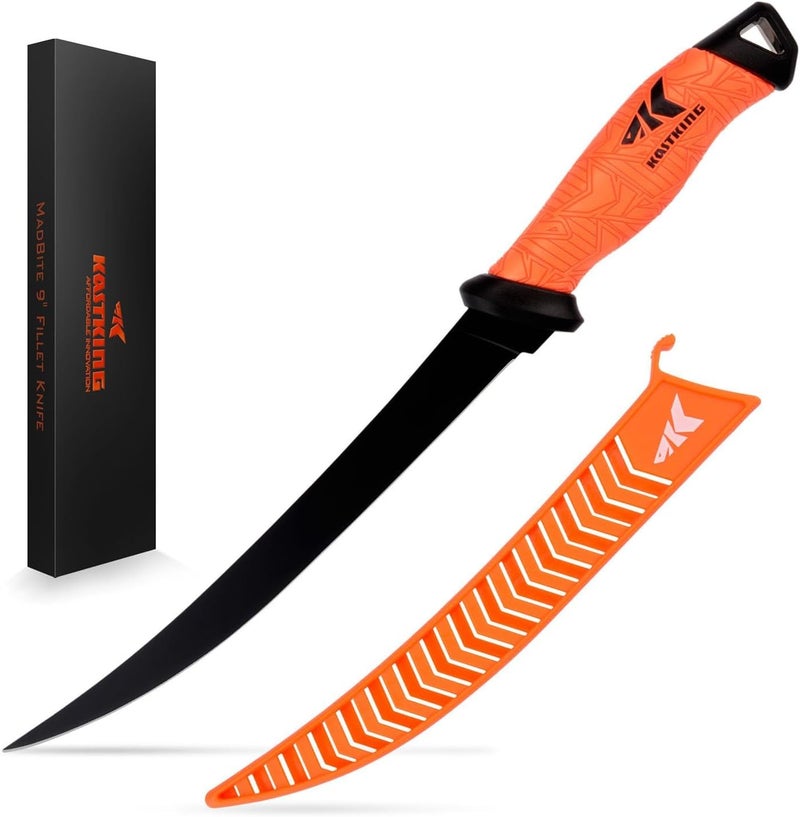 Kastking Speed Demon Pro Fillet Knife - Razor Sharp G4116 German Stainless-Steel Blade, Professional Level Knives for Filleting and Boning, Non-Slip Handles, Includes Protective Sheath - Image 1