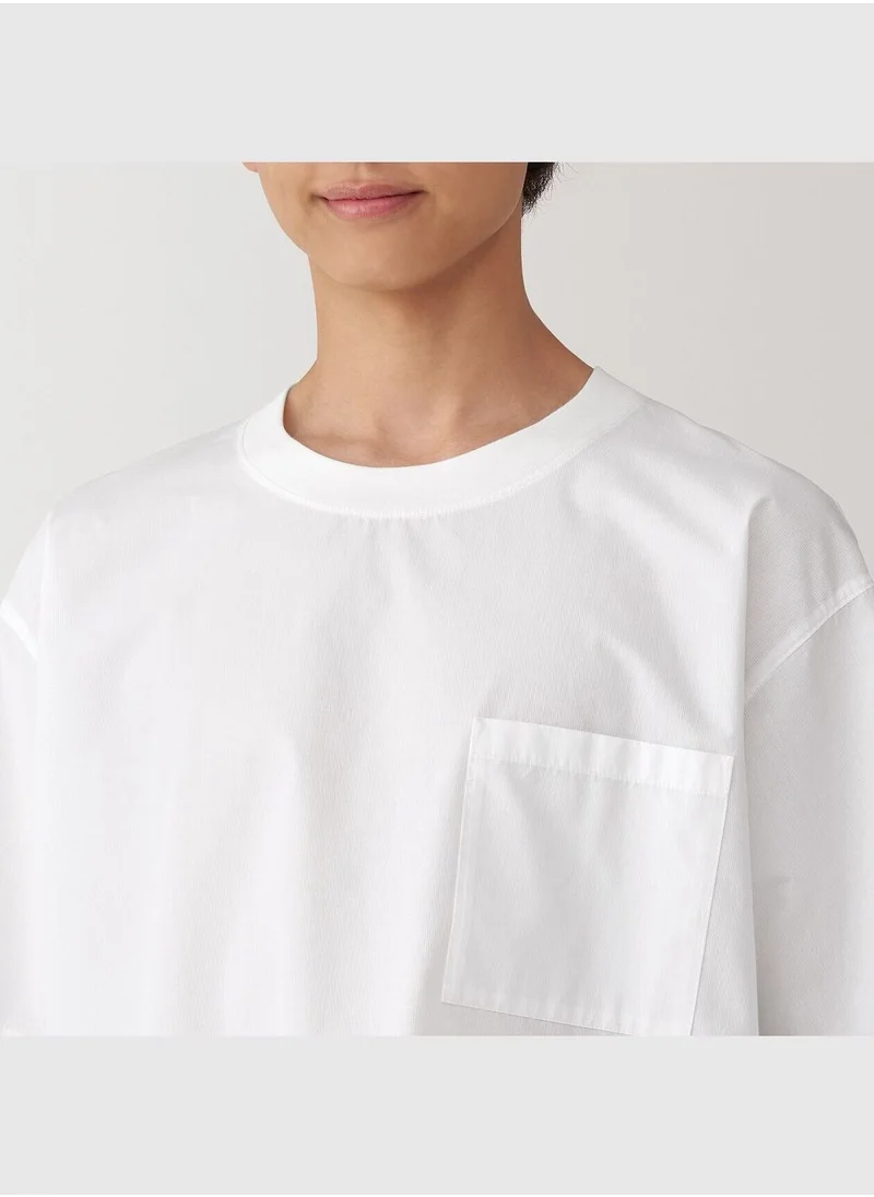 MUJI Cool Touch Short Sleeve Woven T-Shirt