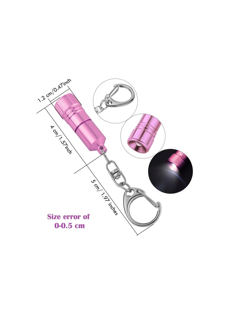 SOLARAE 10-Pack Mini LED Flashlight Keychains, Portable Bright Torch with Hook, Battery Operated Keyring Light, Ideal for Camping and Party Favors, High Cost Performance. - Image 3