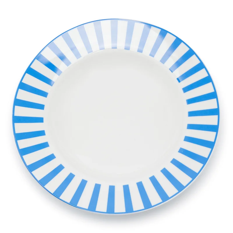 Coincasa Coincasa Striped New Bone China Soup Plate