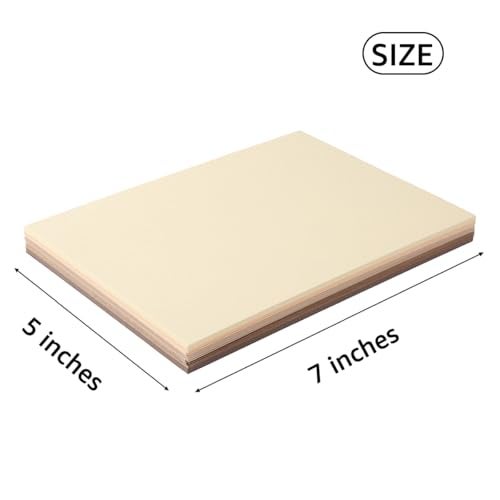Topeen 50 Sheets Colored Cardstock Paper 5 Colors, 250 GSM Heavy Card Stock for DIY Art Projects, Cards (Brown, 5x7) - Image 3