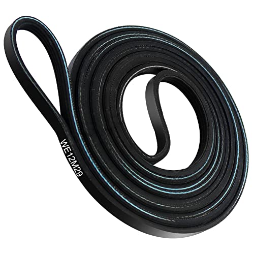 Blutoget WE12M29 WE03X29897 WE12X21574 Dryer Drum Drive Belt by Blutoget Replace WE12M22 137292700 WE120122 AP4565702 134163500 - Fit for GE Hotpoint Dryers Gtd33eask0ww Gtd42easj2ww (89-1/2 Inches Length) - Image 1