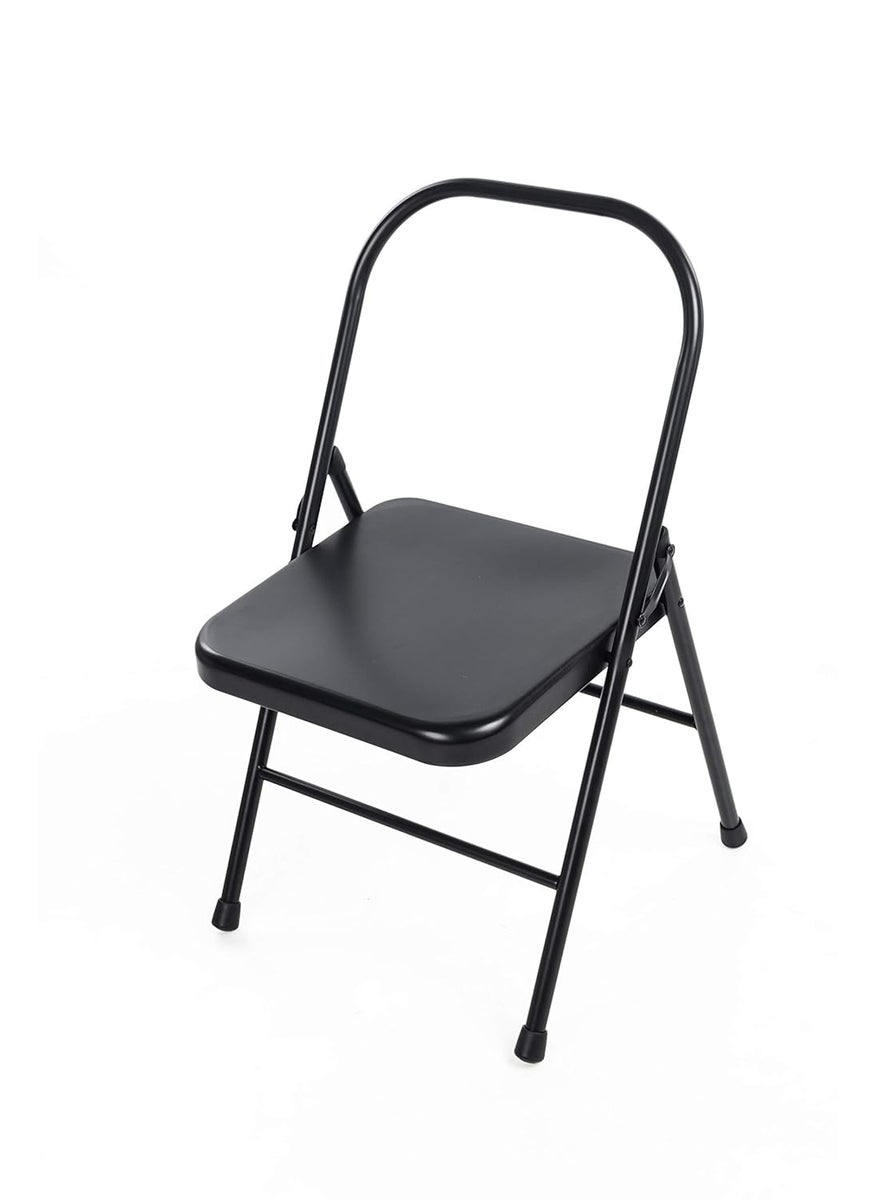 YOGIKUTI YOGIKUTI Iyengar Yoga Chair Yoga Chair Backless Yoga Chair for Restorative Yoga Metal Chair for Perfect Alignment Flexibility  - Image 1