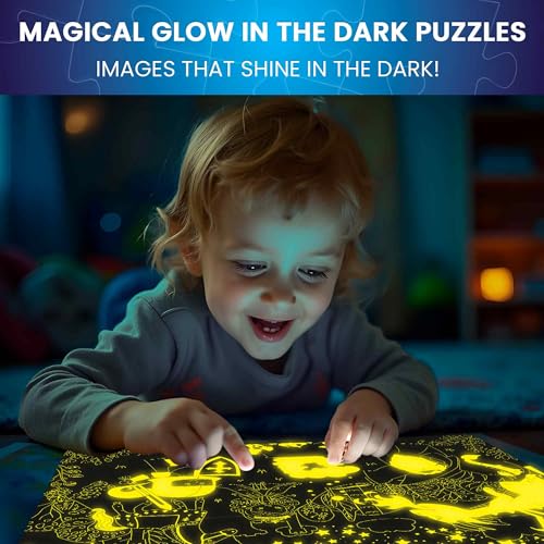 QUOKKA 4x60 Piece Puzzles for Kids Ages 46 GlowinTheDark Puzzles for Kids 48 I Farm Bugs Tropical Ocean Animals I Fun Educational Toddler Puzzle for Boys Girls Educational Game Toys Gift - Image 5