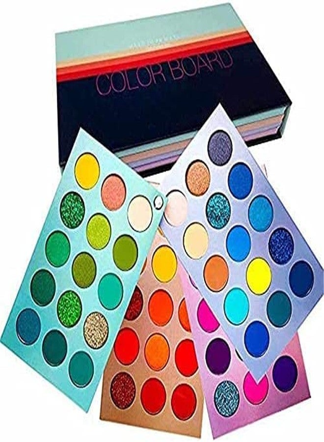 Zirak Color Board Eyeshadow Palette Eyes Shadow 60 Color Makeup Palette Highlighters High Professional Eye Shadow Mattes And Shimmer Finish, Multicolor - Image 2