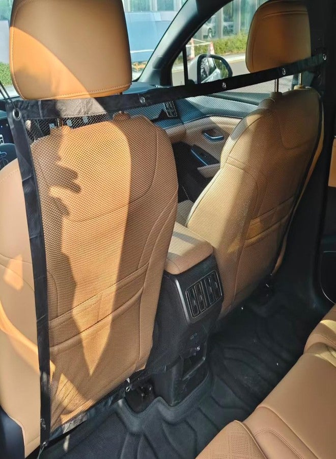 YoRise Car Dog Barrier Net, Multifunctional Automotive Pet Protection Net Barrier with Adjusting Rope & Hook, Universal Vehicle Backseat Mesh Safety Divider for Car, SUV, Pickup(L) - Image 1