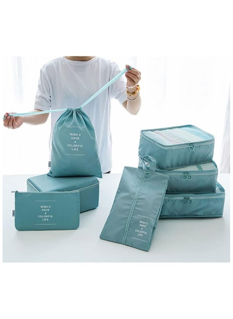 بلومنغ تايم 7 قطع مكعبات تعبئة لحقائب السفر، حقائب تعبئة منظمة للسفر - Image 2