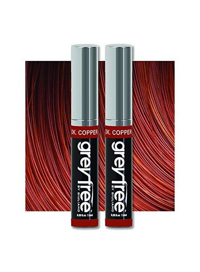 Greyfree Root Touch Up Temporary Hair Color To Cover Gray Hairlines Eyebrows Mustache & Beards 2 Pack ( Dark Copper ) - Image 3
