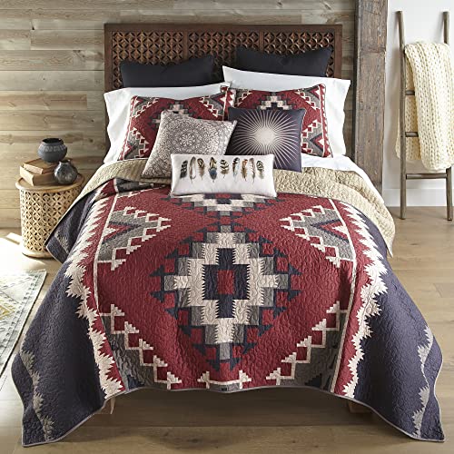 Donna Sharp Queen Bedding Set - 3 Piece - Mojave Red Southwest Quilt Set with Queen Quilt and Two Standard Pillow Shams - Machine Washable - Image 5