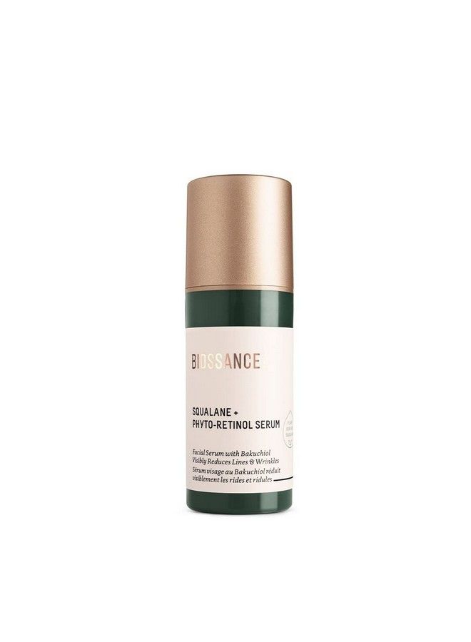 Squalane + Phytoretinol Serum. Bakuchiol Niacinamide And Hyaluronic Acid Target Fine Lines Wrinkles And Sun Damage. Nonirritating And Safe For Sensitive Skin (1.0 Ounces) (New Bottle)