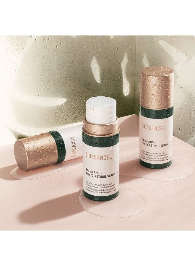 Squalane + Phytoretinol Serum. Bakuchiol Niacinamide And Hyaluronic Acid Target Fine Lines Wrinkles And Sun Damage. Nonirritating And Safe For Sensitive Skin (1.0 Ounces) (New Bottle)