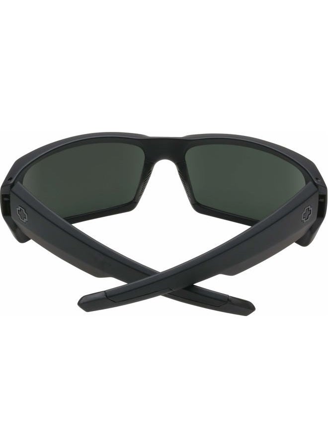 SPY Optic General | Wrap Sunglasses, Soft Matte Black/Happy Gray/Green, 60 mm - Image 5