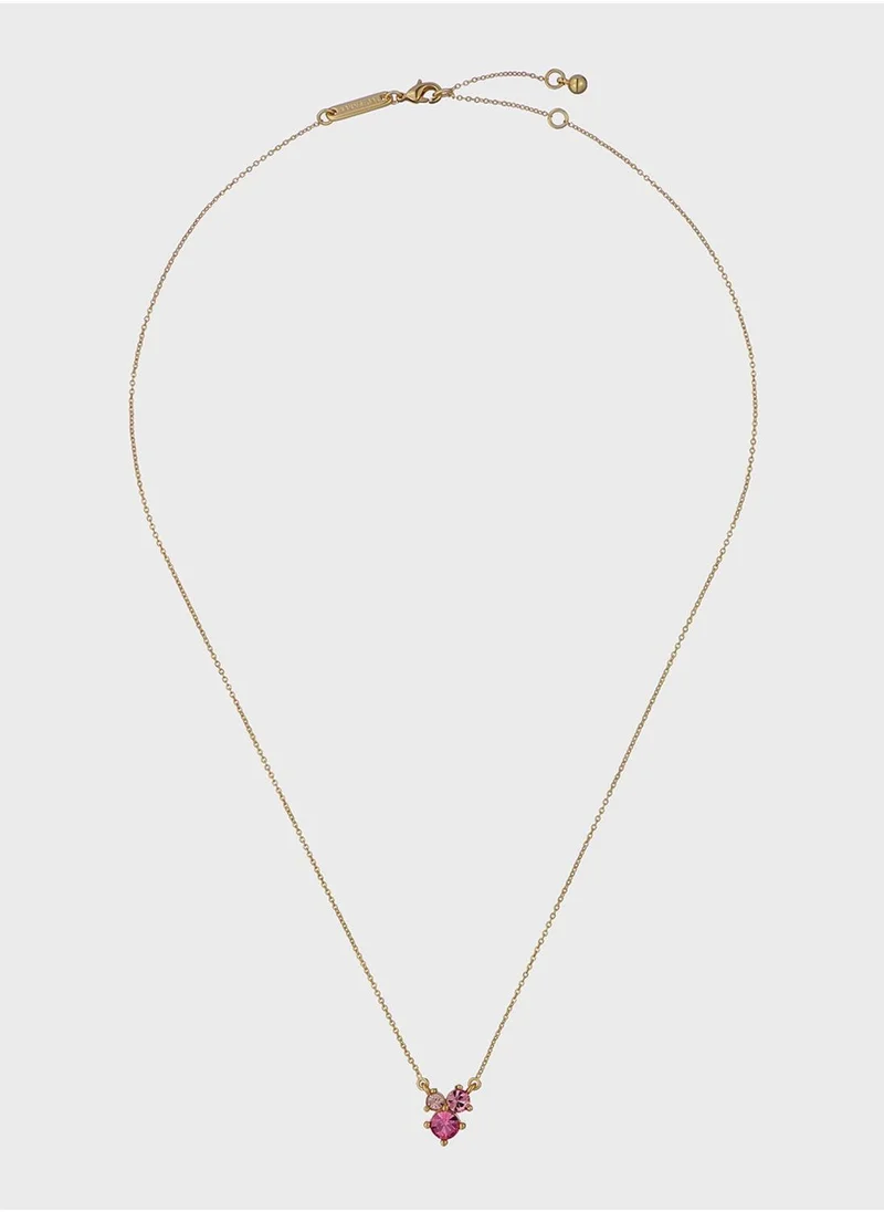 Ted Baker Chain Detail Drop  Long Necklace