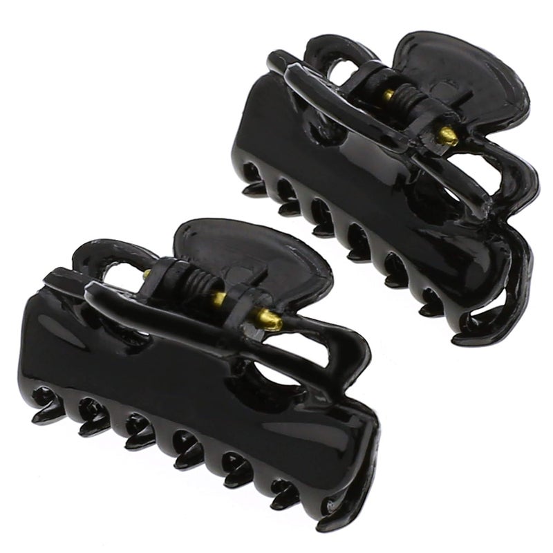 Camila Paris CP26712 French Hair Clip for Women Set of 2 Small 1 inch Girls Hair Claw Clip Jaw Fashion Durable Styling Hair Accessories for Women Ladies Strong Hold Grip Clamp Made in France