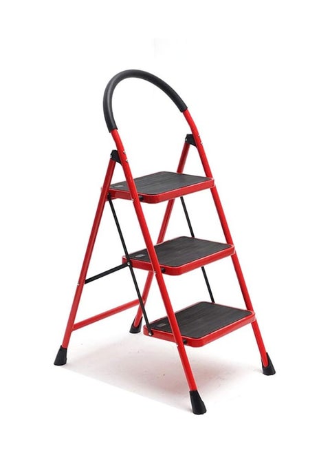 3 Steps Ladder Folding Step Stool With Anti Slip Sturdy And Wide Pedal Lightweight Portable Multi Use Stepladder For Home And Kitchen Foldable Ladder Space Saving