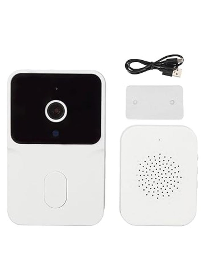 Kimaya WiFi Video Doorbell, HD WiFi Doorbell IR Night Vision Durable for Multi-User Home (White)  - Image 1
