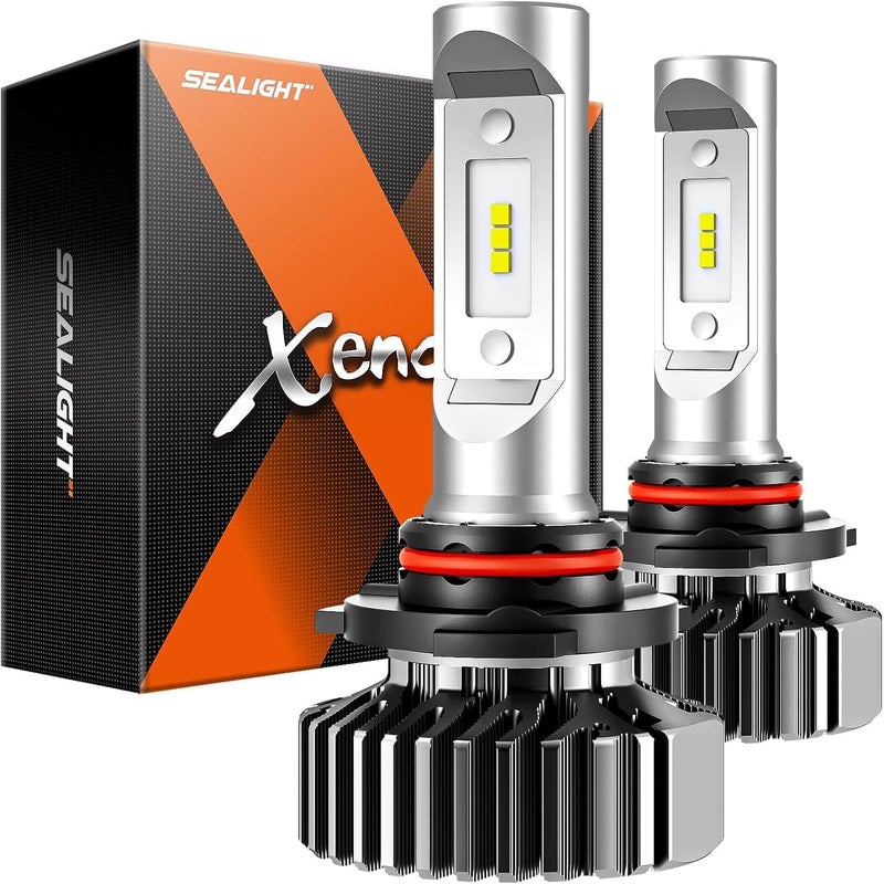 SEALIGHT 9005 Bulbs Latest Upgraded 40,000LM 800% Super Bright, 1:1 Size, 6000K Cool White Fog Light, 50000Hrs Long Service Life, Plug and Play, Pack of 2 - Image 1
