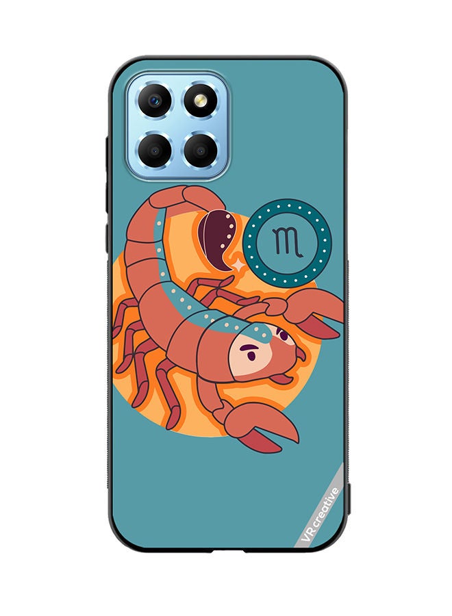 VR CREATIVE Protective Case Cover For Honor X8 5G The Scorpion Zodiac Signs Design Multicolour - Image 1