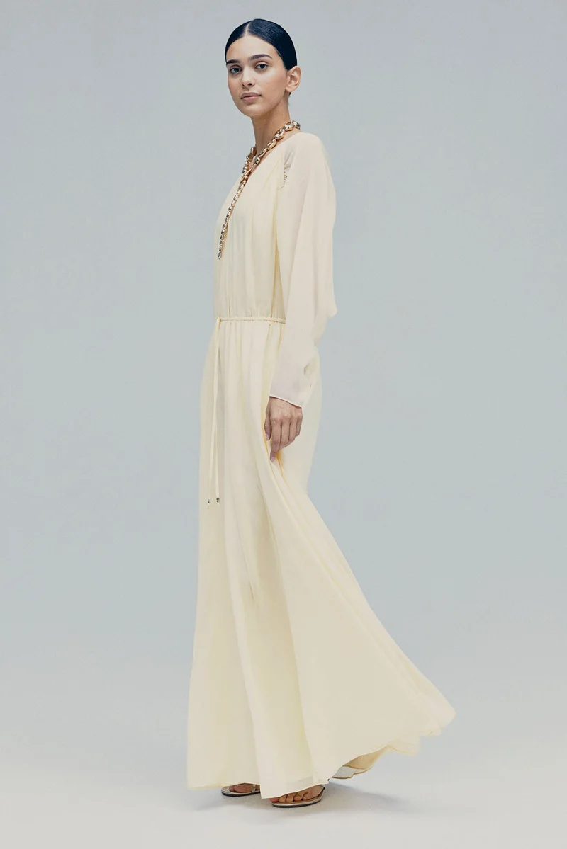 H&M Long chiffon dress