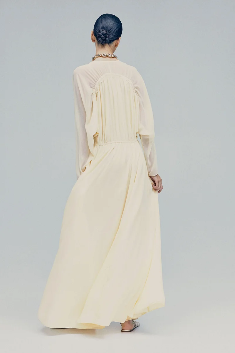 H&M Long chiffon dress