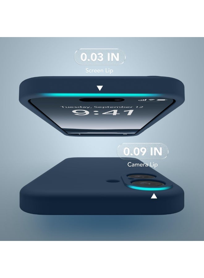 SUYDANBOX Magnetic for iPhone 16 Case, Compatible with MagSafe, [Full Camera Protection][Screen Protector] Silicone Shockproof Protective Phone Case for iPhone 16 6.1", Cobalt Blue - Image 4