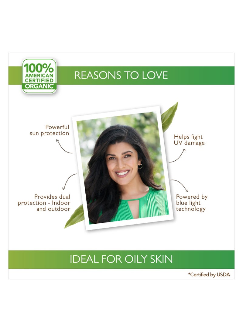 Organic Harvest Oily Skin SPF 60 Sunscreen For Men/Women With Kakadu Plum, Acai Berry & Chia Seeds -100% Certified Organic -100% Transparent, Responsible, Sustainable - free 100 ml - Image 4