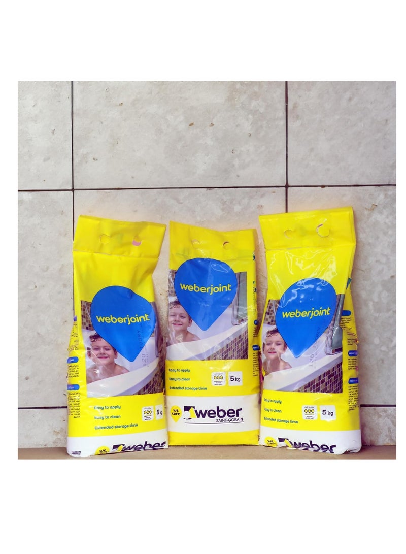 Weber Tile Grout Cement Based Pre Mixed Thick Tile Joint Grout-CHARCOAL - Image 2