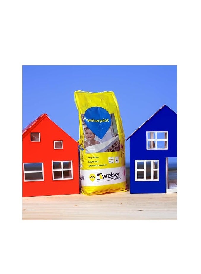 Weber Tile Grout Cement Based Pre Mixed Thick Tile Joint Grout-CHARCOAL - Image 4