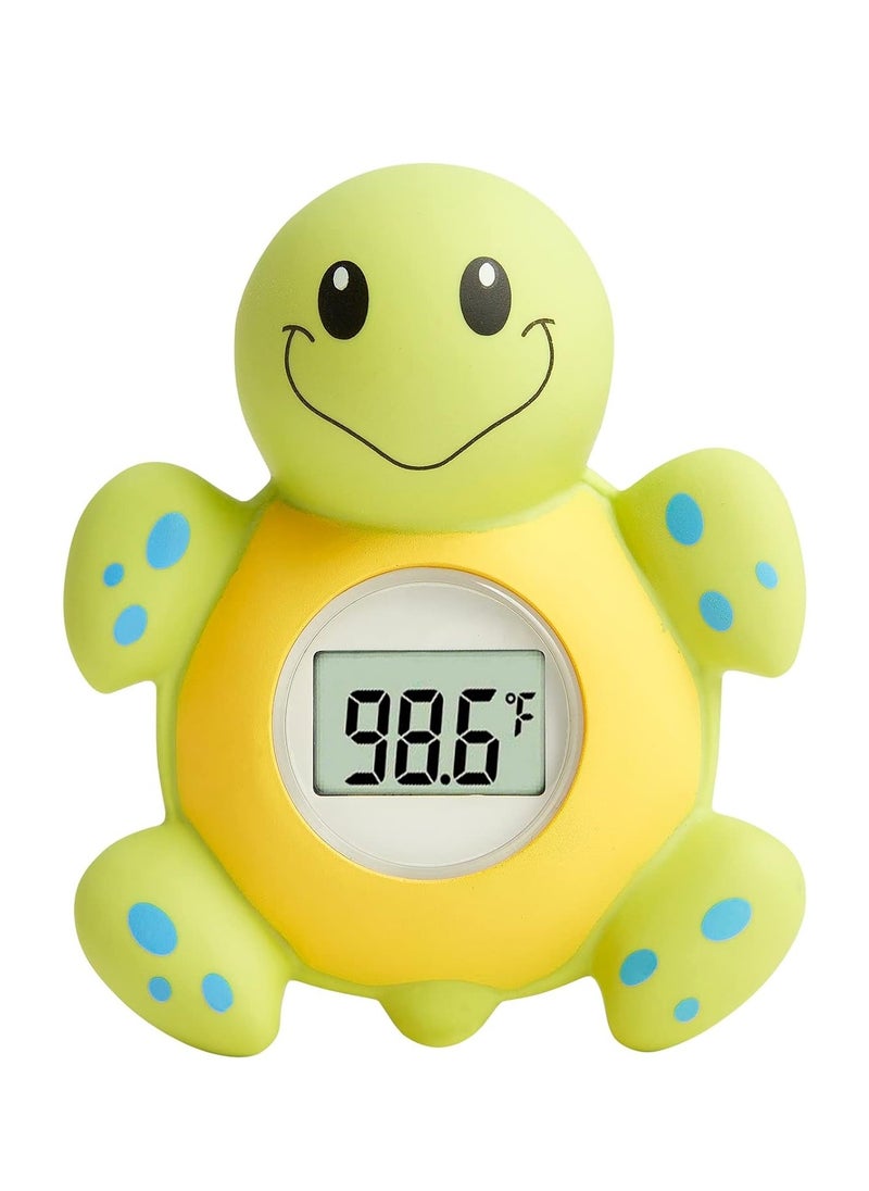 XICEN Baby Digital Bath Thermometer with Fahrenheit and Celsius Display Cute Tortoise Water Temperature Thermometer Bathtub Floating Toy Toddlers Newborn Infants Essentials  - Image 1
