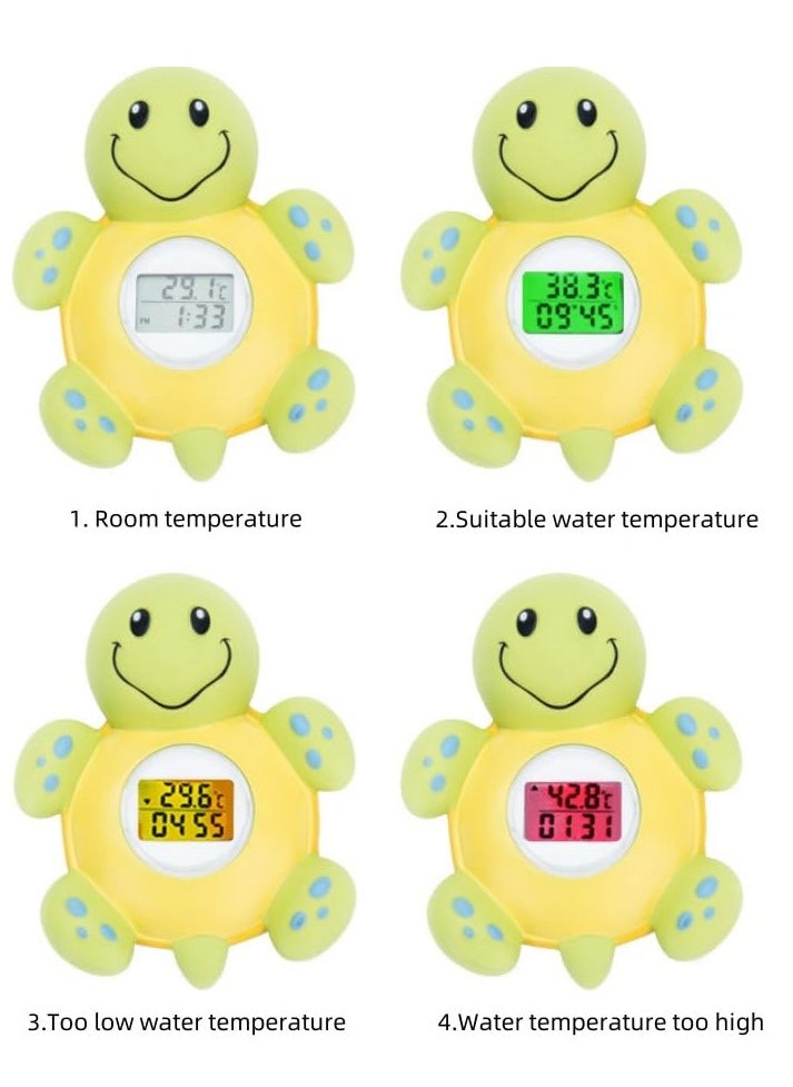 XICEN Baby Digital Bath Thermometer with Fahrenheit and Celsius Display Cute Tortoise Water Temperature Thermometer Bathtub Floating Toy Toddlers Newborn Infants Essentials  - Image 2