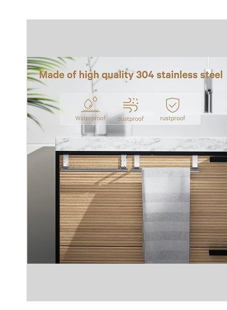 Home Care Home Care Stainless Steel Towel Rack  Bathroom Towel Racks for Bathroom Accessories Towel Bar, Wall Mount with Screws Towel Bar Rod.  - Image 3