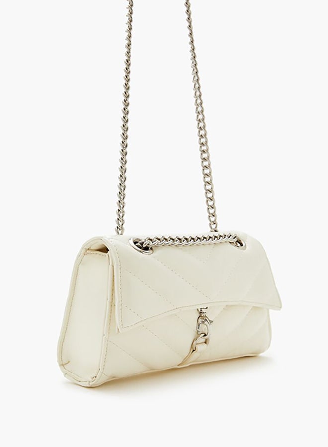 FOREVER 21 Chevron-Quilted Crossbody Bag - Image 2