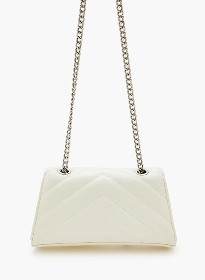 FOREVER 21 Chevron-Quilted Crossbody Bag - Image 4