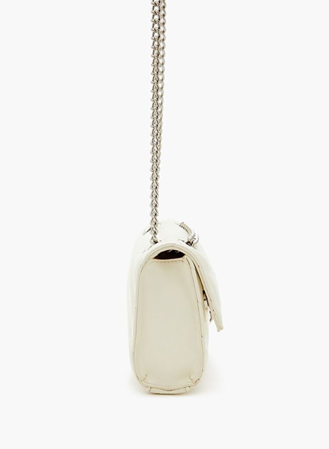 FOREVER 21 Chevron-Quilted Crossbody Bag - Image 3