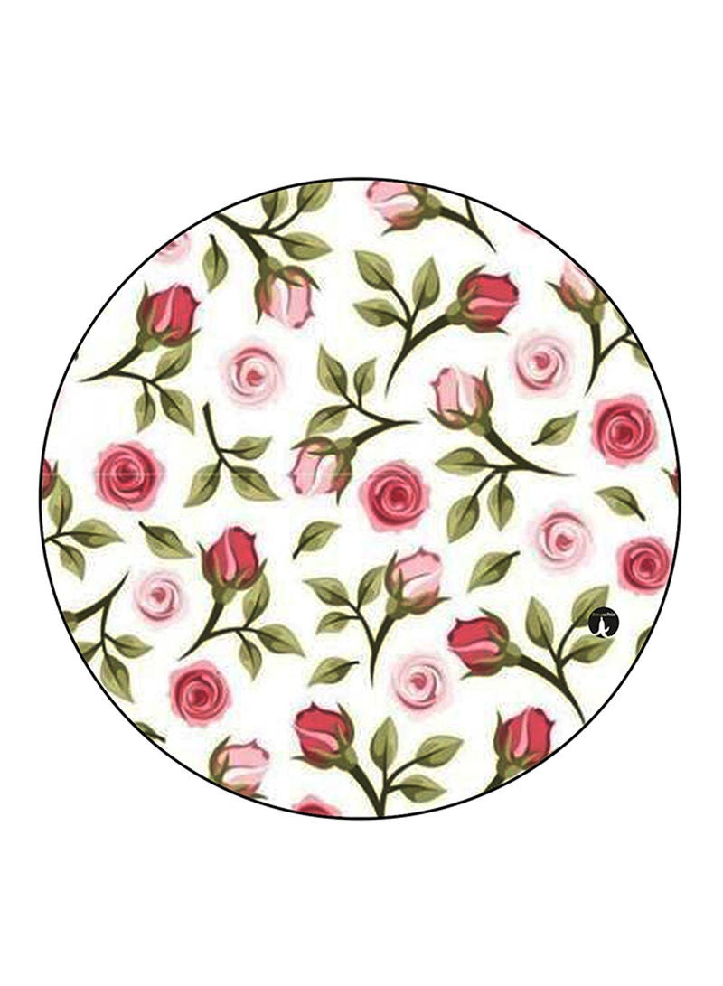 RKN Flowers Printed Fridge Magnet Round  Multicolour - Image 2