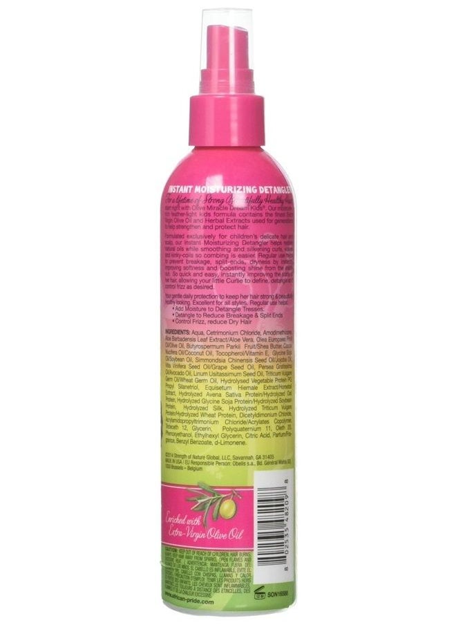 African Pride Dream Kids Olive Miracle Instant Moisture Detangler, Restores Natural Coils & Curls, Adds Moisture & Controls Frizz, 8 Oz  - Image 2