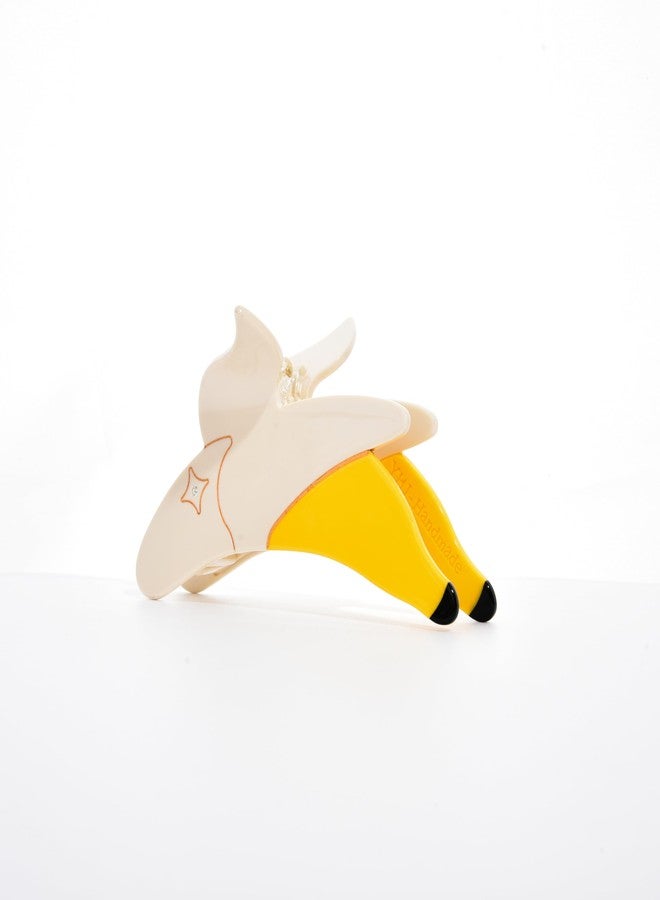 Generic Banana Claw Clip，Acetate Fruit Hair Clip，Fun Small Claw Clips For Women. (banana), 1 Count (Pack of 1) - Image 1