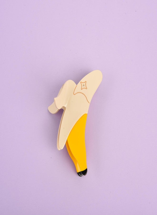 Generic Banana Claw Clip，Acetate Fruit Hair Clip，Fun Small Claw Clips For Women. (banana), 1 Count (Pack of 1) - Image 4