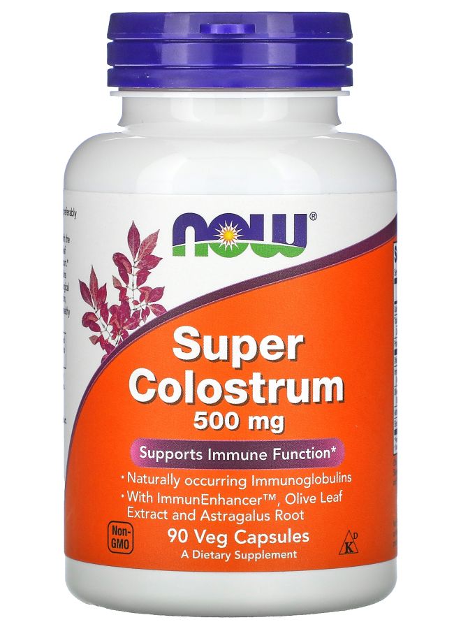 now Super Colostrum 500 mg 90 Veg Capsules