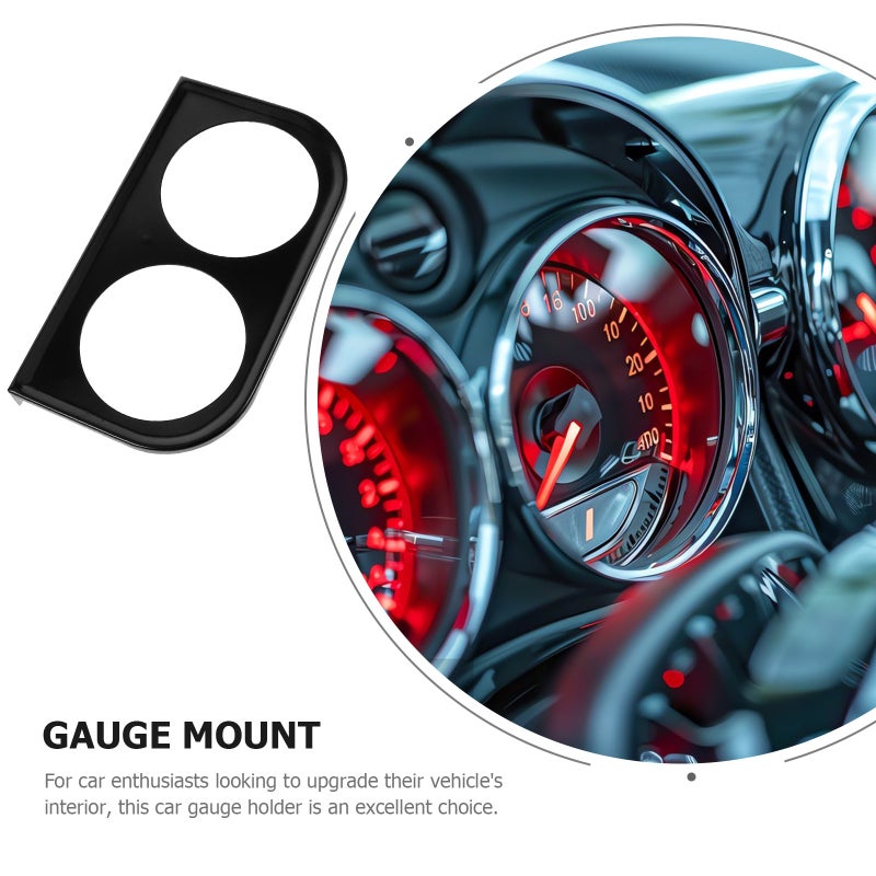 Car Meter Mount Holder Gauge Mounting Bracket Car Dashboard Meter Holder(2-hole Type) - Image 2
