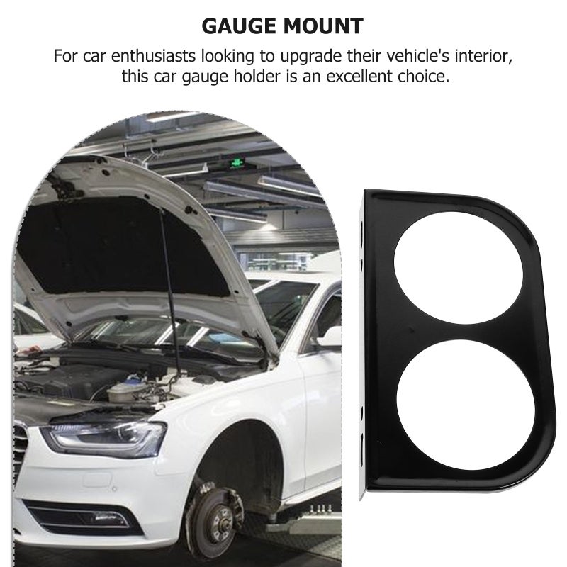 Car Meter Mount Holder Gauge Mounting Bracket Car Dashboard Meter Holder(2-hole Type) - Image 3